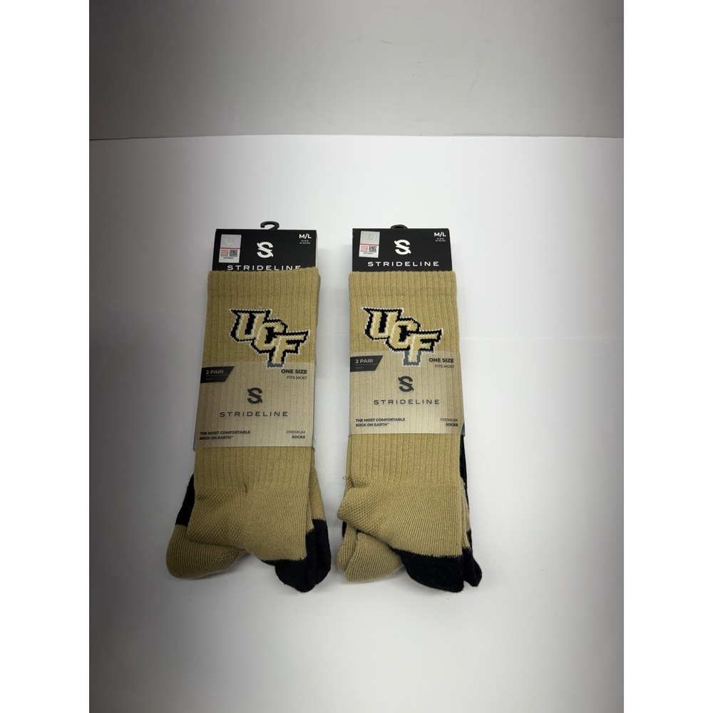 Lot‎ 2 Pair Central Florida UCF Knights Socks University Strideline Premium